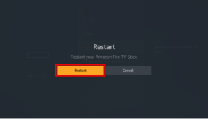 Firestick restart confirmation