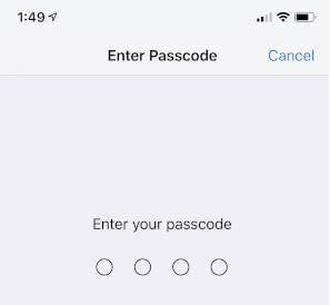 Enter passcode for AppValley