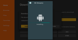 HD Streamz on Firestick Step 11