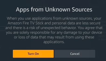 Enabling apps from unknown sources step 4