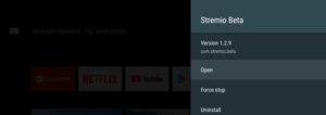 Installing Stremio on Android Box Step 5