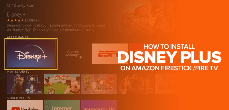 How to Install Disney Plus on Amazon FireStick / Fire TV