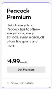 Peacock premium
