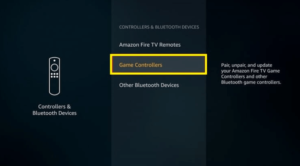 Controllers and Bluetooth device list