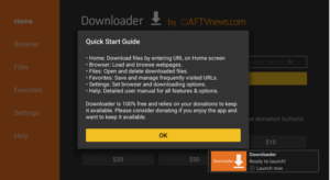 Downloader notification
