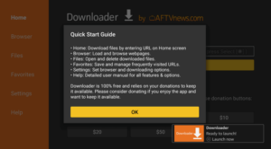 Downloader start guide