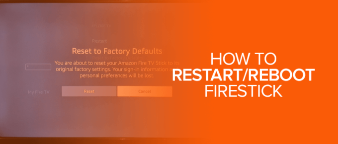 How to restart reboot Firestick