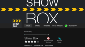 Showbox downlaod complete