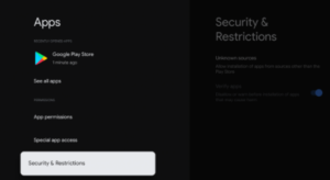 security & restrictions
