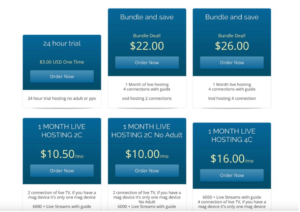 Dynasty IPTV pricing Plan