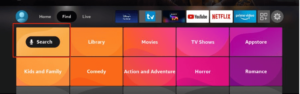 Firestick search option