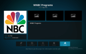 Install WNBC Programs