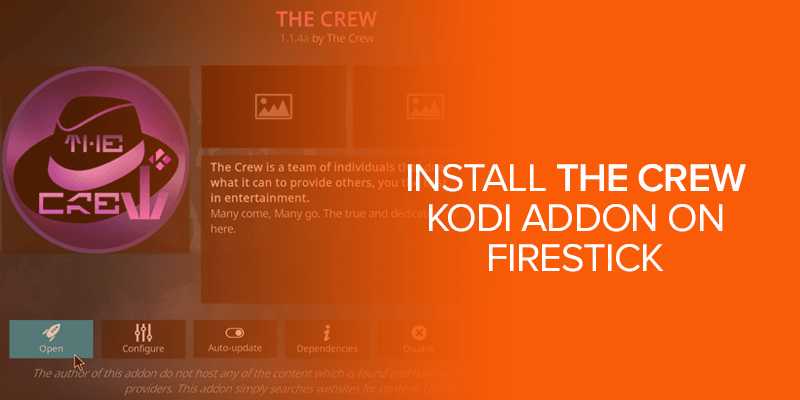 Install the Crew Kodi Addon on Firestick