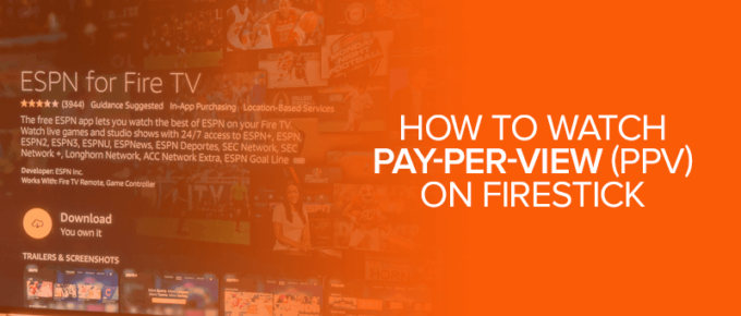 How to Watch Pay Per View on Firestick