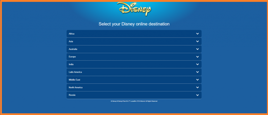 Countries where Disney Plus cannot be accessed