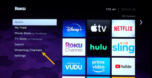 Roku home page