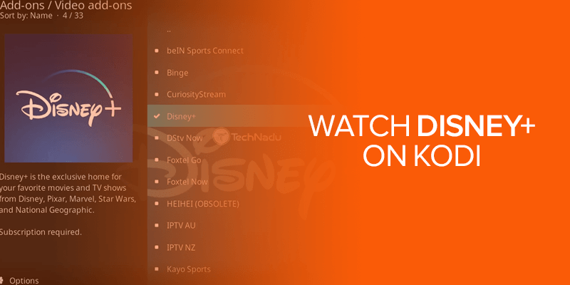 Watch Disney Plus on Kodi