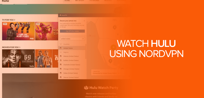 Watch Hulu using NordVPN