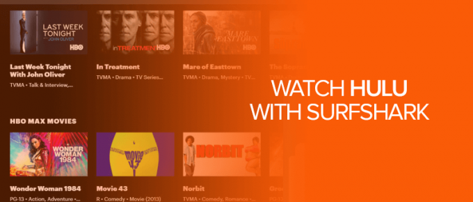 Watch Hulu with Surfshark