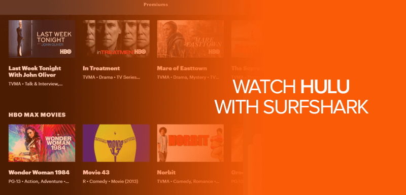 Watch Hulu with Surfshark