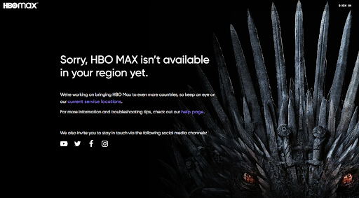 Unblock HBO Max Singapore