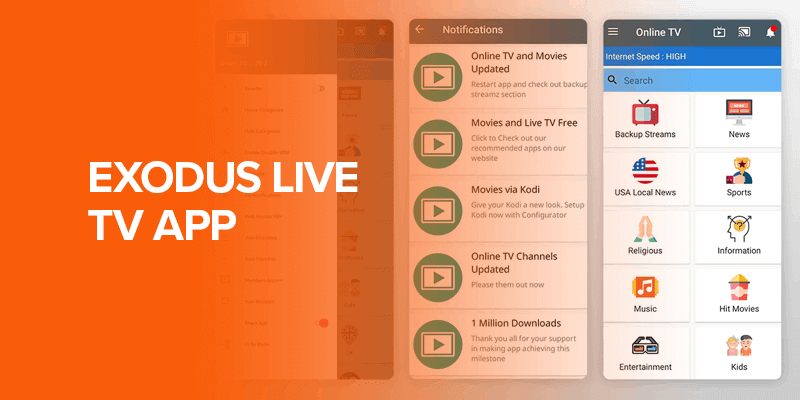 Exodus Live TV App