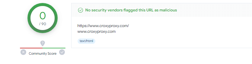 CroxyProxy Virus Scan