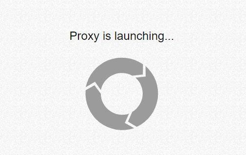 Proxy is launching