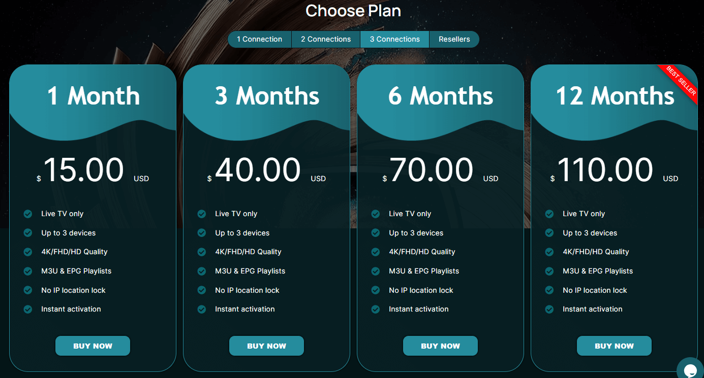 VorteXtreams Subscription Plans