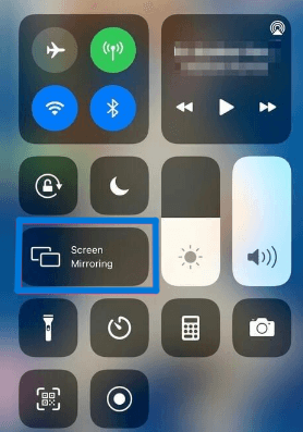 iPhone Screen Mirroring Option