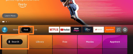 Fire TV Home Screen