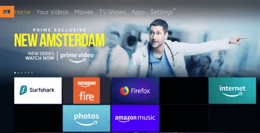 FireStick Home Page