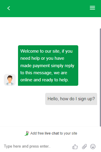 Resleek TV online chat support