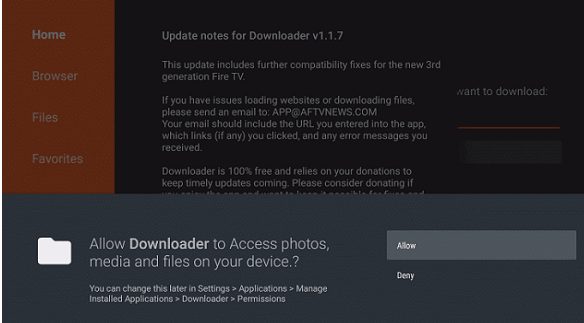 Allowing Downloader Access