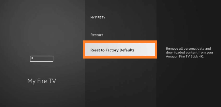 Reset to Factory Defaults
