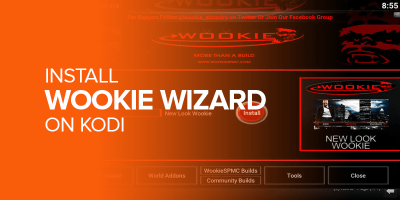 Install Wookie Wizard on Kodi