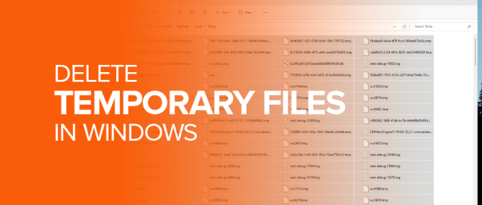 Delete Temporary Files in Windows