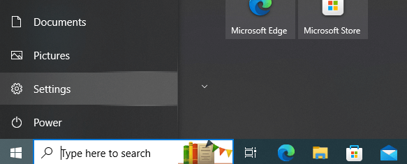 Start menu Windows