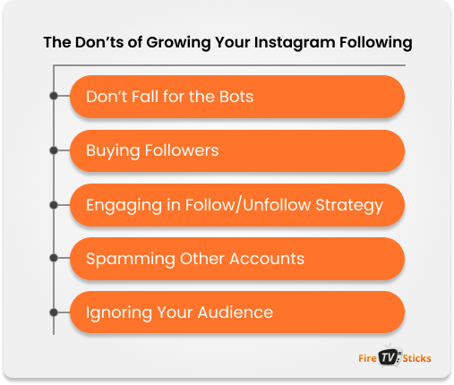 The Don’ts of Growing Your Instagram Following