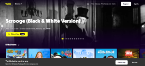 Tubi TV Homepage Screenshot