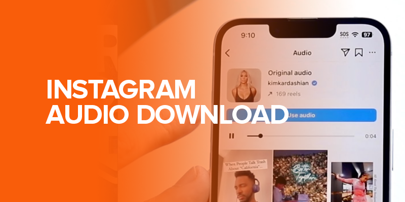 Instagram Audio Download Banner